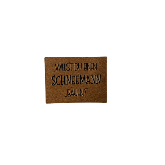 artificial leather label "Schildkröte"