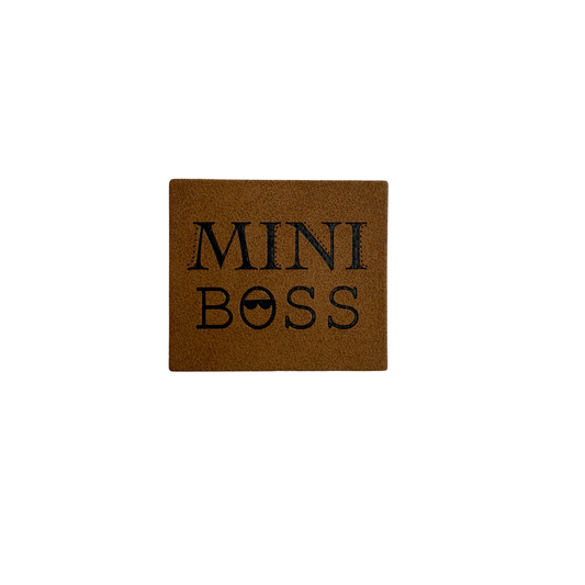 artificial leather label " Bärenstark"