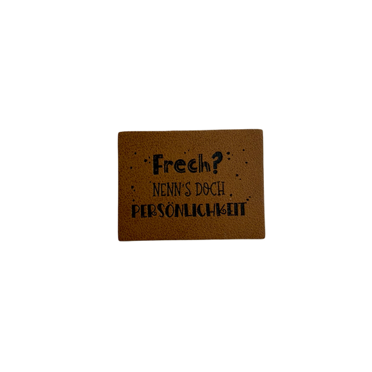 Kunstlederlabel "French? Nenns doch Persönlichkeit"