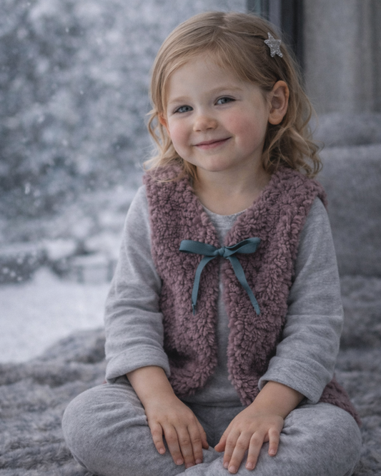 Teddyweste "Altlila"