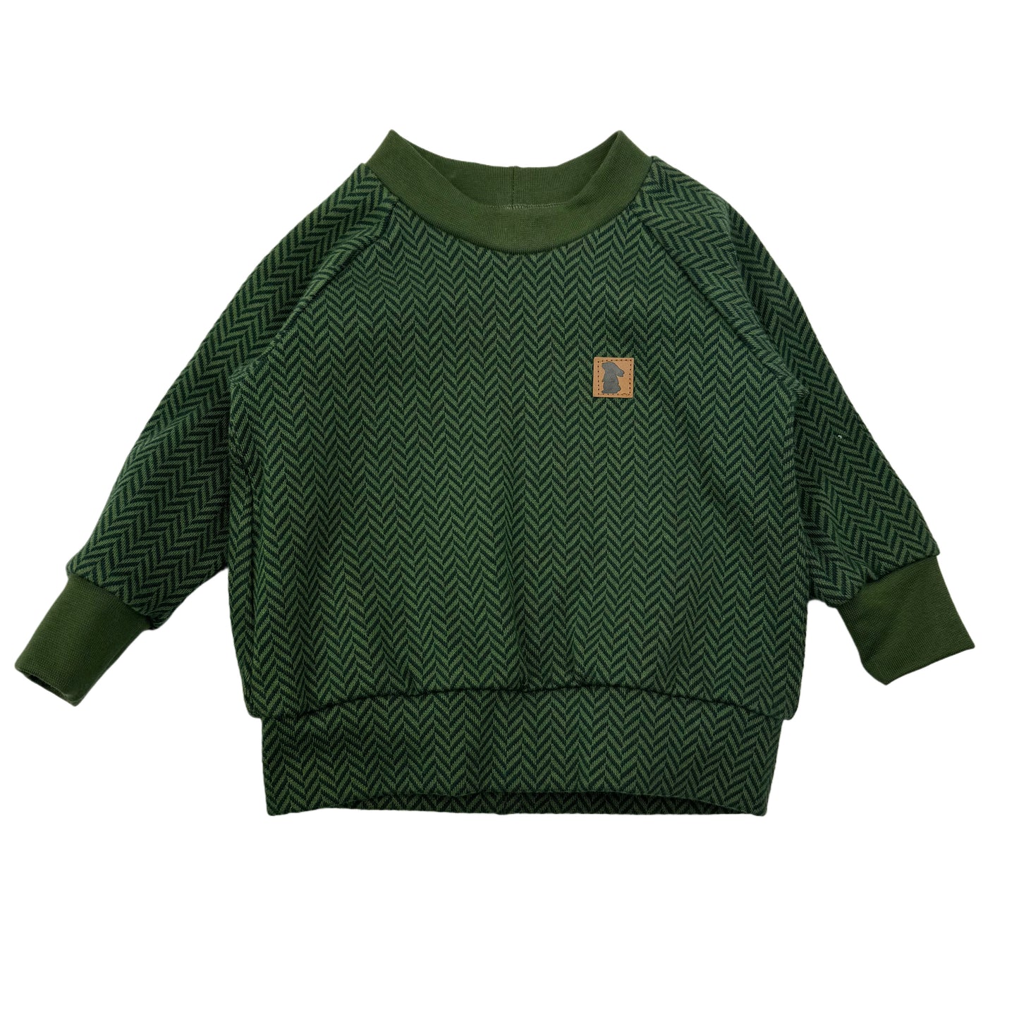 Raglan sweater “Organic French Terry Smiley” size. 104