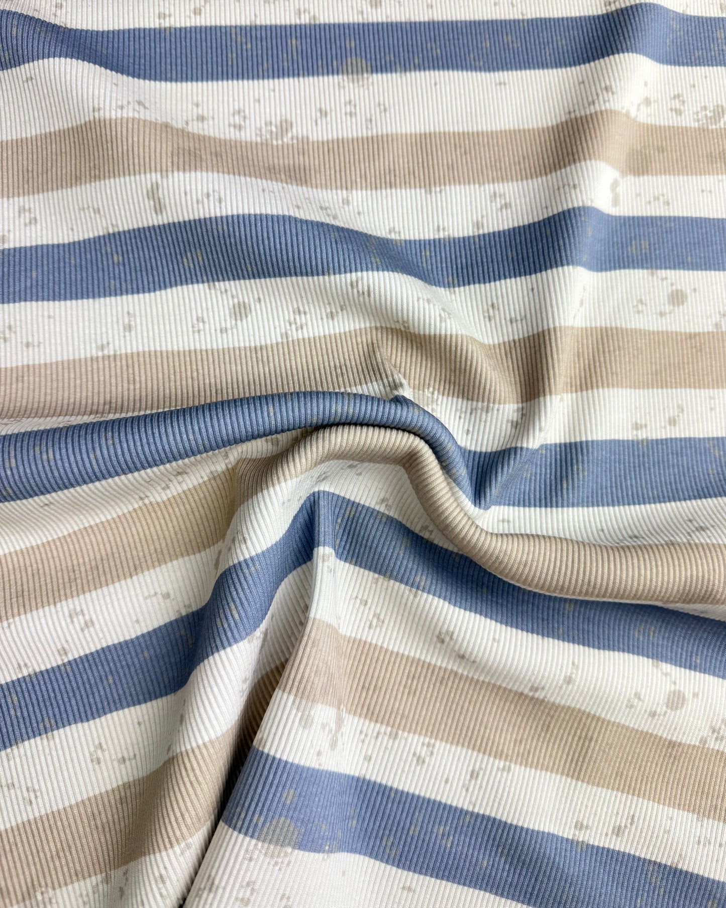 Rib jersey "Gray-blue"