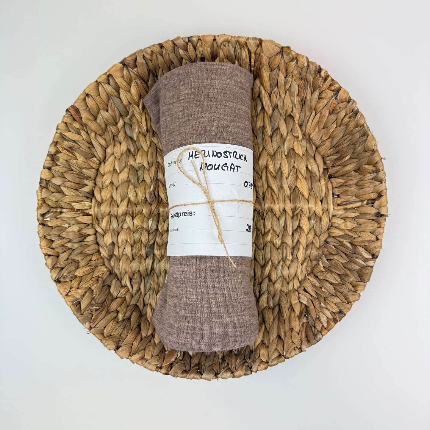 0,75m Merinostrick Nougat | Rest
