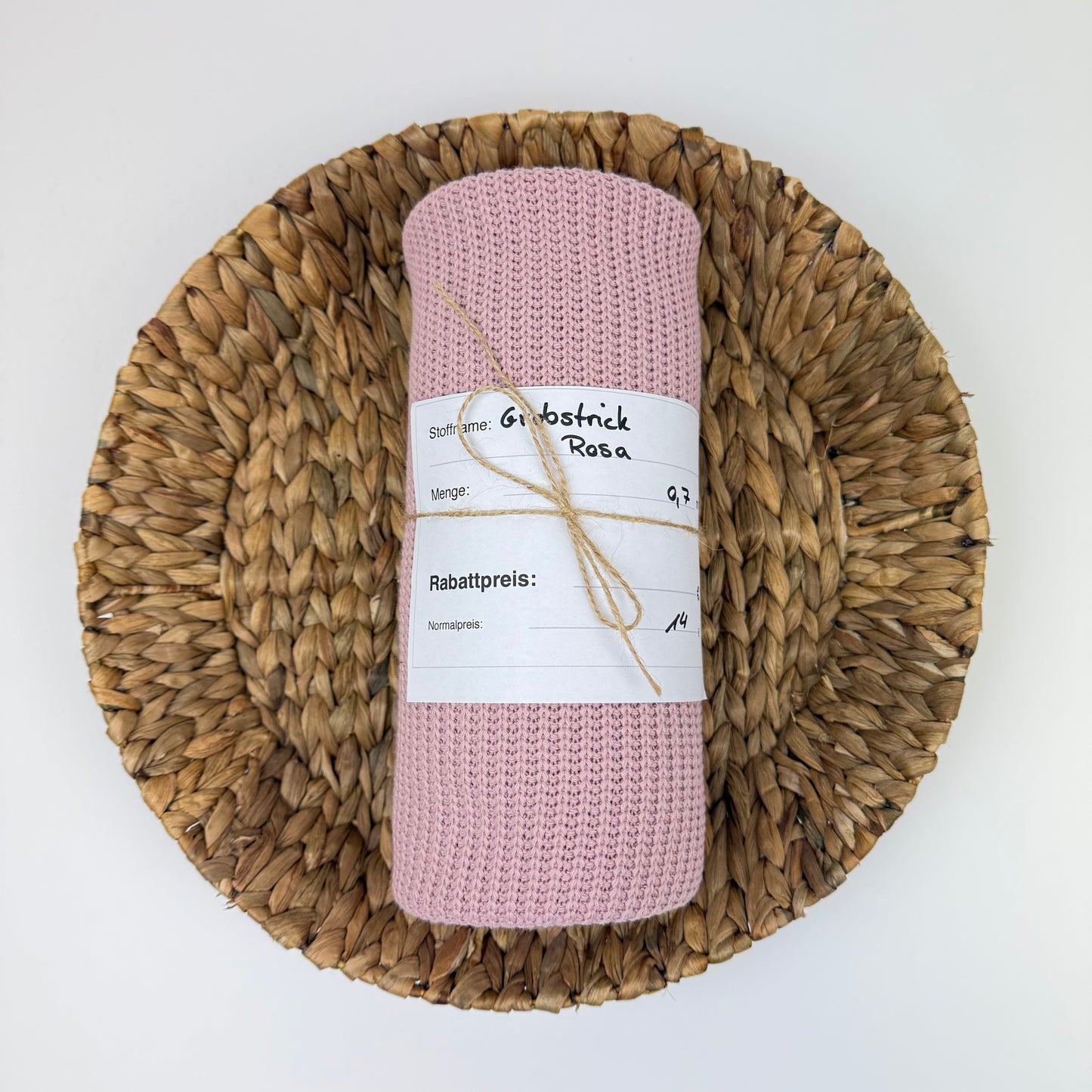 0,7 m Grobstrick Rosa  | Rest