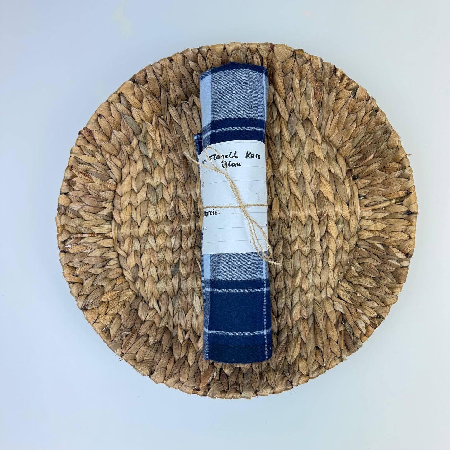 1m Flanell Karo Blau | Rest