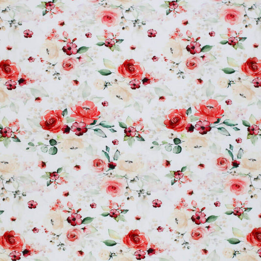 Cotton jersey “Classic Roses”