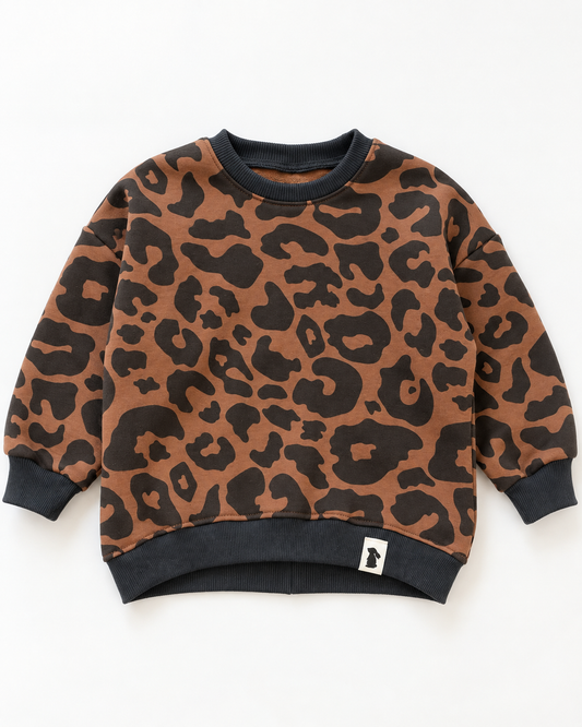 Oversized-Sweater Leo Brown Damen & Kinder | Fix&Fertig