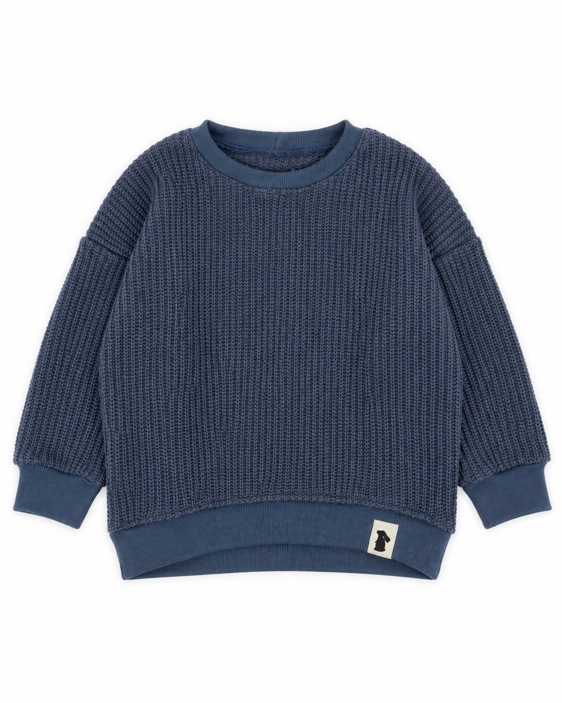 Strick-Sweater Dunkelblau | Fix&Fertig