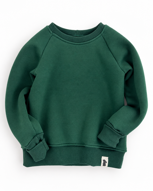 Raglan-Sweater Heavy Sweat Tannengrün | Fix&Fertig