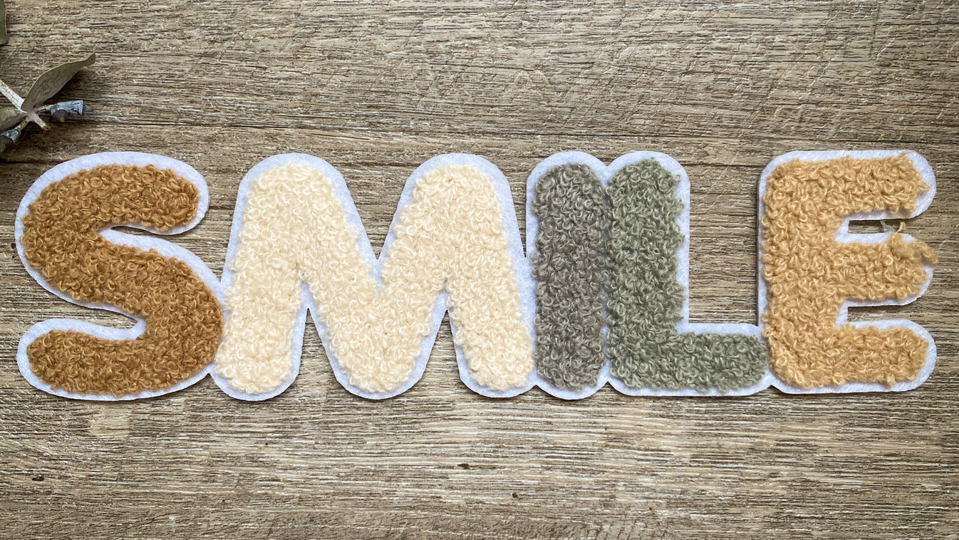 Chenille Patch Smile