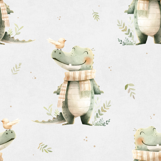 French Terry "Kroko" (Bio) - Vorbestellung