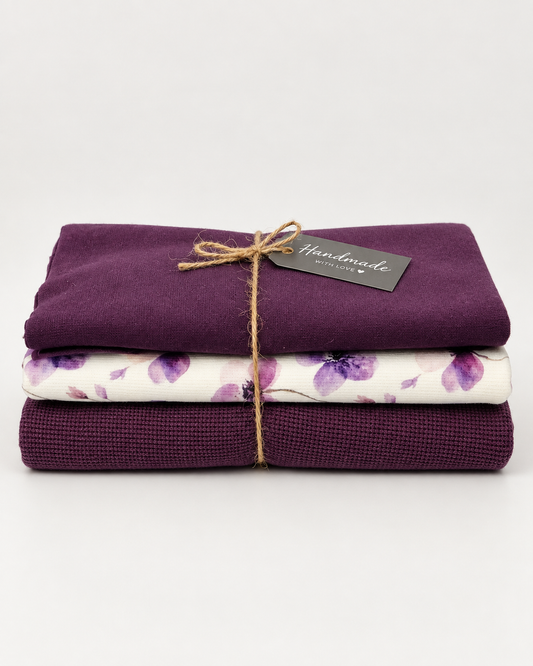 Stoffpaket | Lila Blume