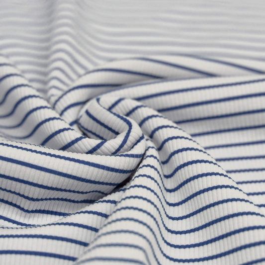 Ribjersey "Stripes Graublau"