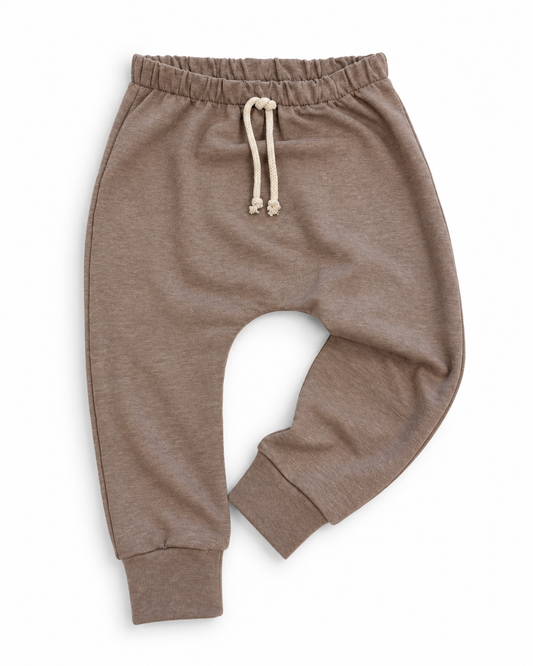 Baggypants Dunkelbeige mel. | Fix&Fertig