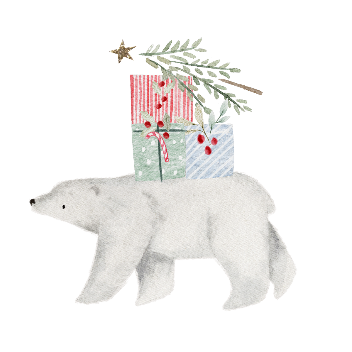 Bügelbild Weihnachtsbär | Vorbestellung