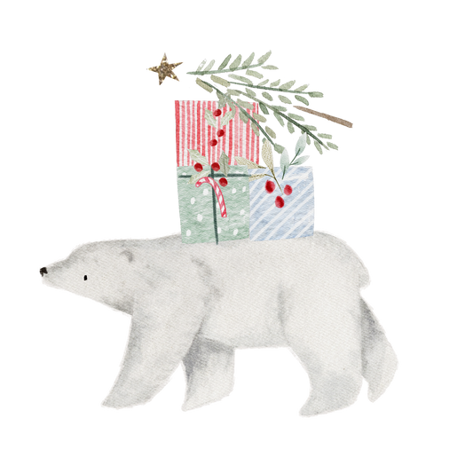 Bügelbild Weihnachtsbär | Vorbestellung