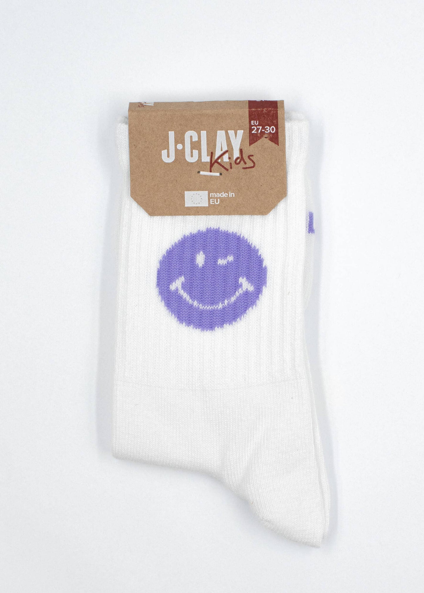 Socken Smiley - Flieder