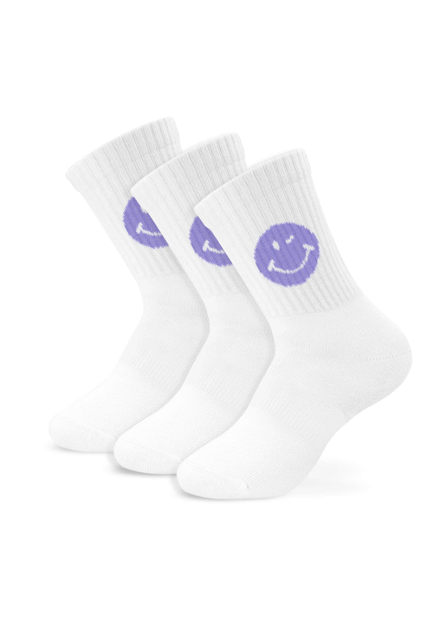 Socken Smiley - Flieder