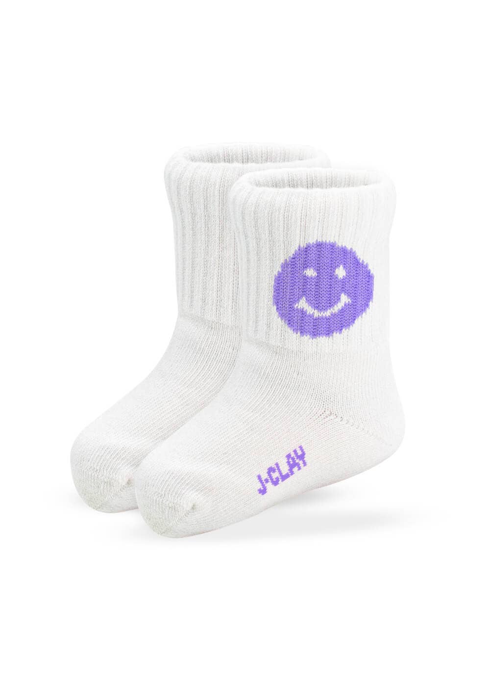 Socken Smiley - Flieder