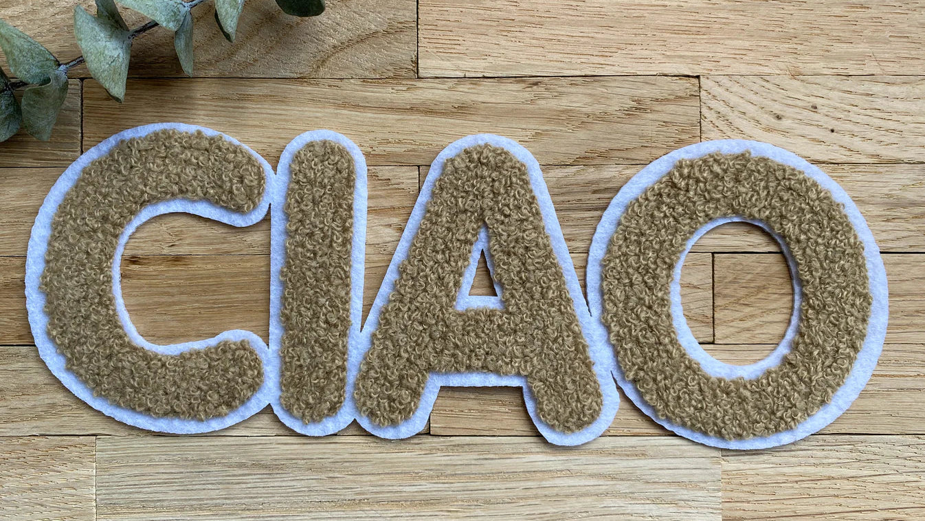 Chenille Patch Ciao