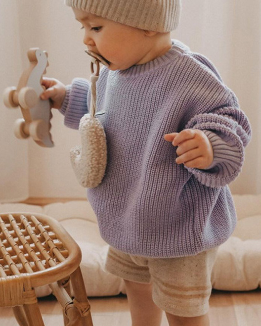 Strickpullover Flieder