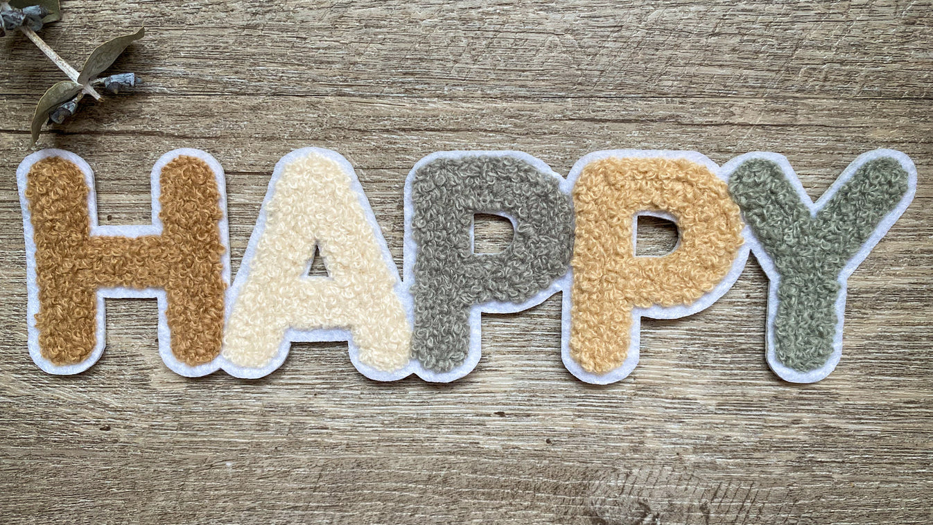 Chenille Patch Happy