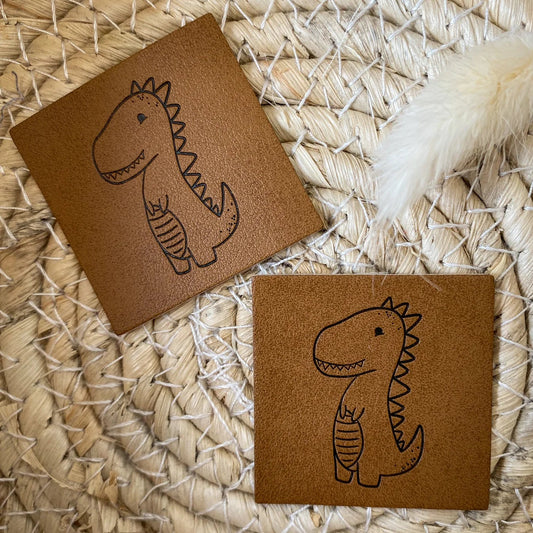 artificial leather label " Bärenstark"