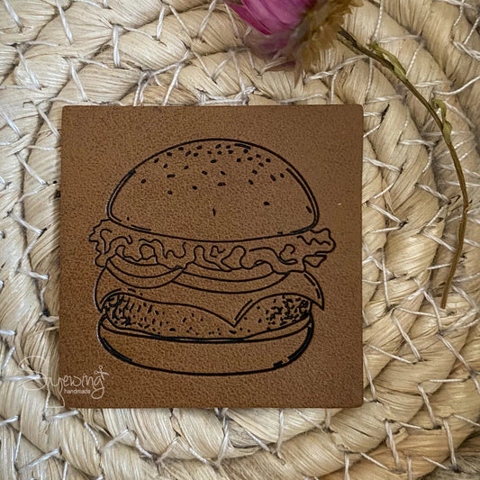 Kunstlederlabel Burger