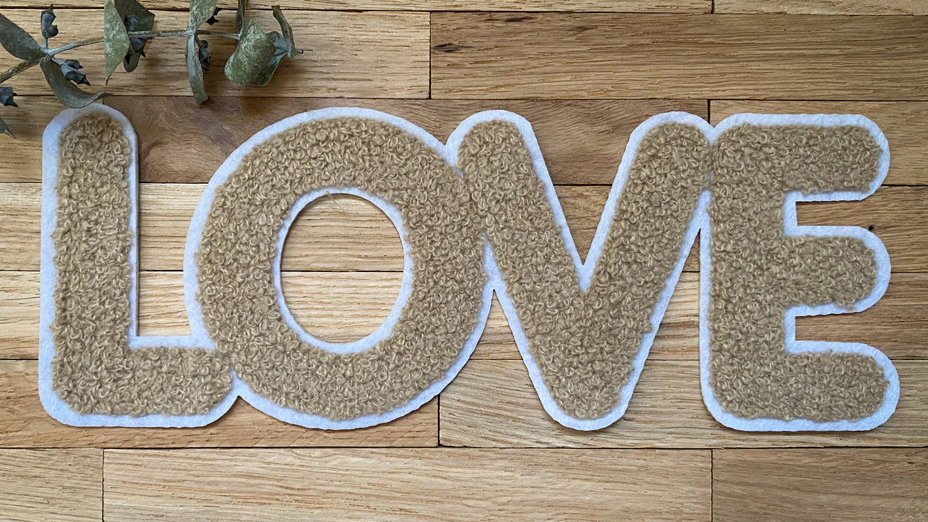 Chenille Patch Love